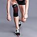 Runflory Compression Knee Sleeves Support Brace, Elastic Sports Knee Braces for Jogging, Running, Hiking & Workout, Recovery Knee Brace for Joint Pain and Arthritis Relief for Men Women (Red)