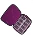 Vera Bradley Travel Pill Case in African Violet Solid Purple Lining