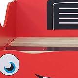 happybeds Racing Car Toddler Bed, Red Race Car 70x140 cm Junior Bed view 7