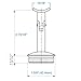 Stainless Steel Adjustable Stair Handrail Support E030/S. Indoor and Outdoor Railing Projects. Connects Handrail to Newel Posts and Secures Stair Handrails in Place.