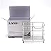 K-Steel Stainless Steel Bathroom Toothbrush Holder Stand Toothpaste Holder Sturdy Storage Holder