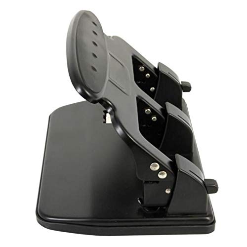 Hanghs Duty 3 Hole Punch with Ergonomic Handle, 35 Sheet Capacity 80g Paper, Black