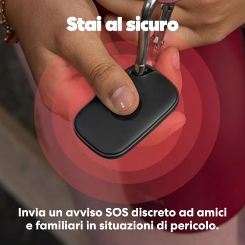 Tile Pro - Localizzatore, cerca oggetti e tracker Bluetooth per chiavi, borse e altro. Compatibile con iOS e Android. Trova telefono. Pacchetto da 1 (Nero)