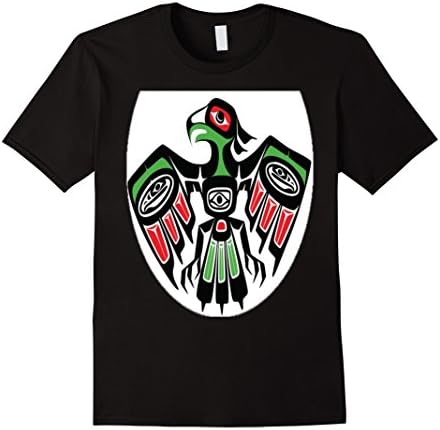 Mens Native American Eagle T-Shirt 5 Small Black