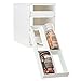 YouCopia MiniStack 12-Bottle Spice and Vitamin Organizer, White