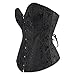 Women's Vintage Palace Jacquard Strapless Overbust Corset Bustier Bodyshaper Large Black