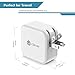 [Upgraded] iClever BoostCube 24W Dual USB Wall Charger with Foldable Plug, SmartID Technology for iPhone 7 / 6S / Plus, iPad Air 2 / mini 3, Galaxy S7 / S6 / Edge, Note 5 & More