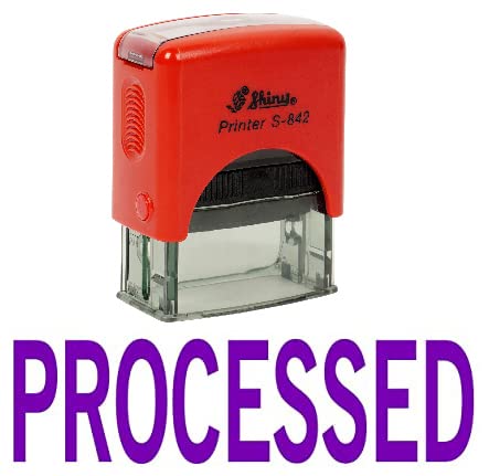 Printtoo Processed Self Inking Rubber Stamp Custom Shiny Office Stationary Stamp