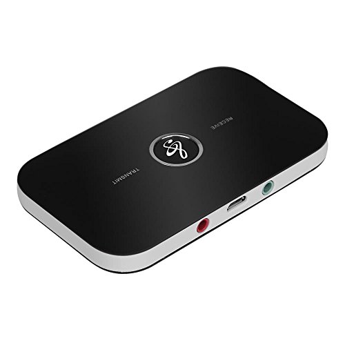 2 in 1 Bluetooth Transmitter & Receiver Wireless A2DP Bluetooth Audio Adapter Portable Audio Player Aux 3.5mm Black