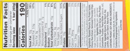 NATURE VALLEY CHEWY PROTEIN GRANOLA BARS, PEANUT BUTTER DARK CHOCOLATE, 10 BARS, 14.2 OZ