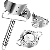 3 Pieces 9.5 cm Stainless Steel Dumplings Maker, 1