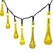 easyDecor Solar Christmas String Lights 30 LED Water Drop 21ft　Warm White　8Mode Waterproof Decorative Icicle Light,Outdoor,Indoor,Party,Wedding,Patio,Garden,Holiday Decoration