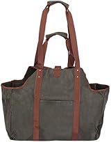 Duokon Large Canvas Firewood Log Carrier Tote Bag - Thickened Wood Holder view 9