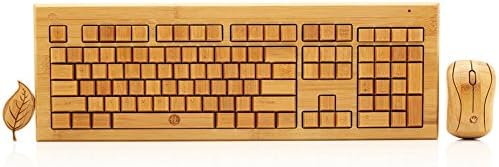 Weichuang Handmade Bamboo Wooden PC Wireless Keyboard and Mouse and USB Flash Disk Whole Set G