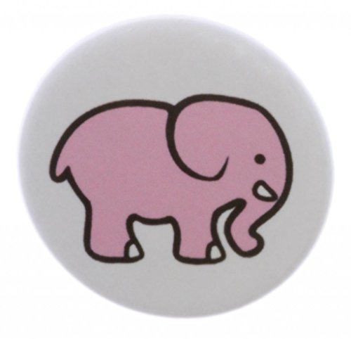 AT Designs Pink Elephant Gender Reveal Girl Baby Shower 1.25" Pinback Button Pin