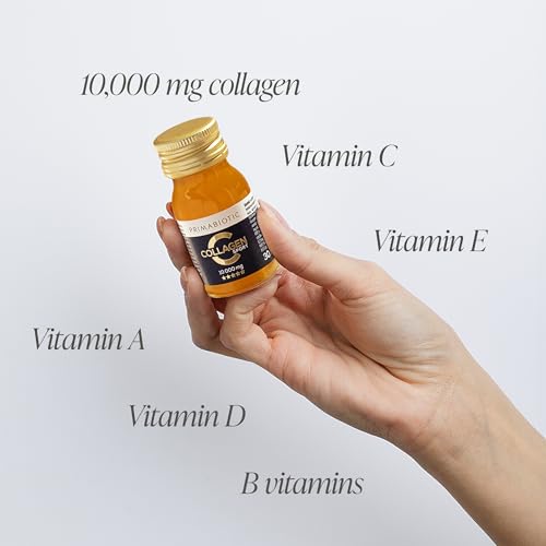 Collagen Liquid – Primabiotic Collagen Sport 10000 mg with Orthosilicic Acid | 90 Shots of 30 ml (2700 ml) | High-Protein Drink Supplement | 45 kcal per Serving | for Active People & Athletes