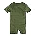 BIG ELEPHANT Baby Boys' 1 Piece Graphic Short Sleeve Romper Pajama Green J39