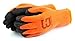 Better Grip BGWLAC Winter Insulated Rubber Latex Coated Work Gloves, Crinkle Pattern, 3 Pairs/ Pack (Large, Orange)