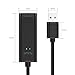 USB 3.0 Network Adapter, Alxum USB 3.0 to RJ45 Gigabit Ethernet LAN Network Adapter Supporting 10,100,1000 Mbps Gigabit Ethernet, Black