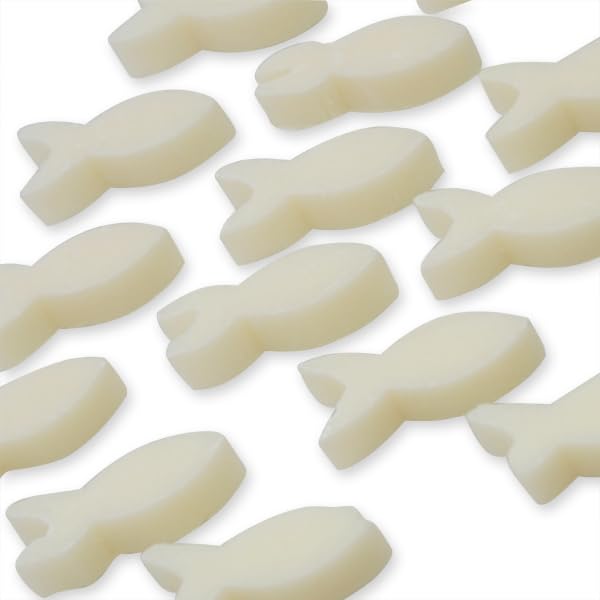 Kywië Florex Sheep Milk Soap Mini Fish Classic White Pack of 50 in Organza Bag Soap Guest Gift Wedding Christening Communion