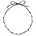 Cusvuevi Women's Natural Shell Choker Necklace, Handmade Cowrie Shell Boho Beach Jewelry（Black）