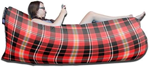 AIRSACKER Inflatable Hammock Lounger Pool Float Air Chair Lounger Sofa. Music Festivals Camping &amp; Picnics - Folding Air Bed | Compact Carry Bag - Fashionista Designs