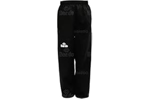 Daedo Taekwondo Training Pants - Taekwondo and Karate Pants, 100% Ribbed Polyester for Flexibility