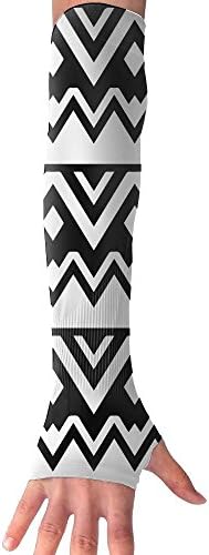 Aztec Black And White UV Sun Protection Climbing Arm Sleeve Outdoor Sport