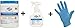 Clorox Healthcare Bleach Germicidal Cleaner Spray and Wipe Combo Kit, With 100 Nitirle Medical Grade Gloves, Ready to Use Disinfectant Kit