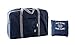 H&N Fashion Trip Organized Zipper Waterproof Tote Handbag Travel Bag with High Capacity Foldable Storage Duffle Bag Dark Blue