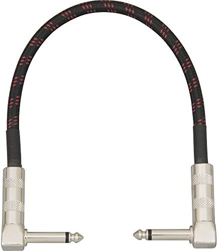 Musician's Gear Pedal Coupler Cable Angled Tweed 1 Ft