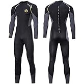 ZCCO Ultra Stretch 3mm Neoprene Wetsuit, Back Zip Full Body Diving Suit, one Piece for Men-Snorkeling, Scuba Diving Swimming, Surfing