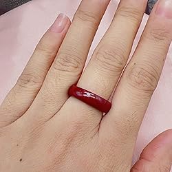 CJIAYUJEW FengShui Cinnabar Ring, Red Cinnabar Feng