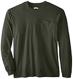 Key Apparel Men's Big-Tall Heavyweight Long Sleeve Pocket T-Shirt