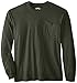 Key Apparel Men's Big Heavyweight Long Sleeve Pocket T-Shirt, Forest Green, X-Large/Tall