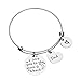 Girl's Gift Parents Memorial Jewelry Loss of Dad/Mom Sympathy Stainless Steel Wire Bangle Bracelet …