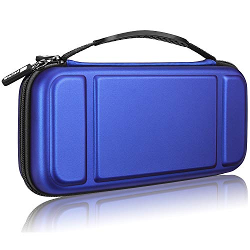Fintie Carry Case for Nintendo Switch – [Shockproof] Hard Shell Protective Cover Portable Travel Bag w/10 Game Card Slots and Inner Pocket for Nintendo Switch Console Joy-Con & Accessories, Navy