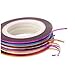 BONAMART World Pride Nail Tape Stripe Decoration Sticker Hologram, Set of 10