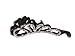 Banana Clip - Rhinestone Hair Accessory, Locking Clasp