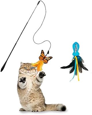 butterfly wand cat toy