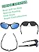VATTER Kids Polarized Sports Sunglasses for Boys and Girls – UV400 Protection, Flexible Frame with Strap, Outdoor Eye Protection for Toddlers and Youth 816 black blue lense