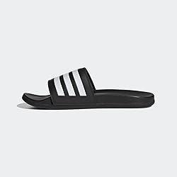 adidas Unisex Adilette Comfort Slides Sandal, Core