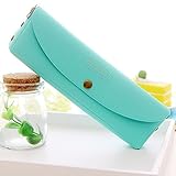 Mziart Cute Minimalist Pencil Case Coin Purse Pouch Fashion Cosmetic Makeup Bag (Mint Green)