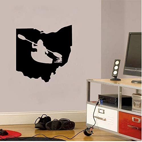 Rowing Surfboard Wall Stickers Children's Room PVC Living Room Bedroom 59x58cm