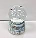 Frosted White Winter Cardinals Musical 5 inch Resin Decorative Snow Globe