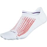 Nike Golf Women's Dri-Fit 3-Pair Tab No Show Socks, White/Purple Venom/Turf Orange, Medium