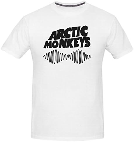 Men's Am Soundwave Logo Rock T-Shirt (White Small)