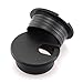 HJ Garden 8pcs 1-1/2 inch Desk Wire Cord Cable Grommets Hole Cover for Office PC Desk Cable Cord Organizer Plastic Cover Black