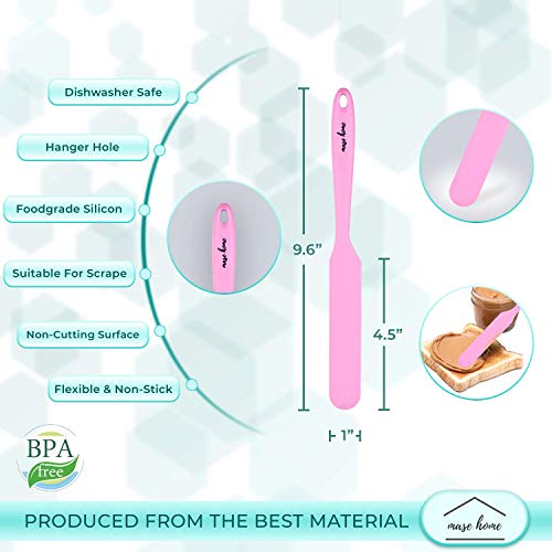 Rolling Pin and Pastry Mat Set - Non Sticks Silicone Mats for Baking Dough Roller with Silicon Spatula - Reusable Unique Design for Decoration Maker on Cake and Cookies - Pizza Wheeler