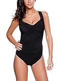 Women's Crossover Ruched One Piece Bathing Suit Swimsuit
